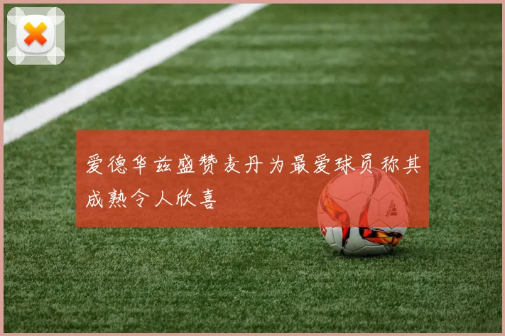 爱德华兹盛赞麦丹为最爱球员称其成熟令人欣喜